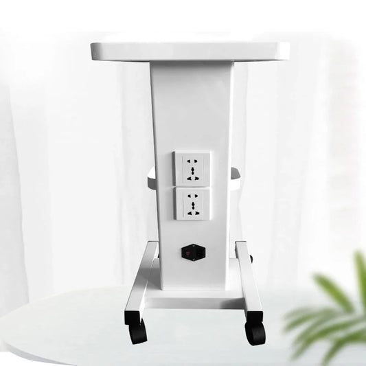 NONEGROSS Salon Trolley With Socket Stand Rolling Cart