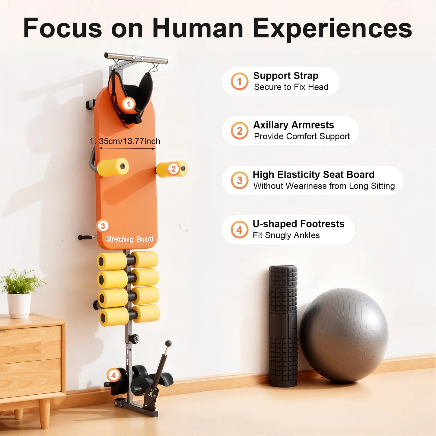 Adjustable Back Stretch Bench for Neck and Spinal Decompression