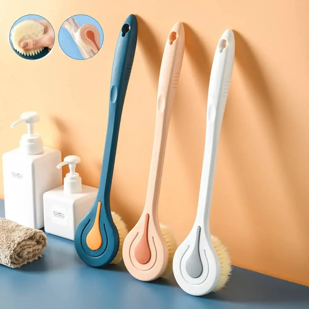 Long Handle Bath Brush With Back Scrubber For Body Massage