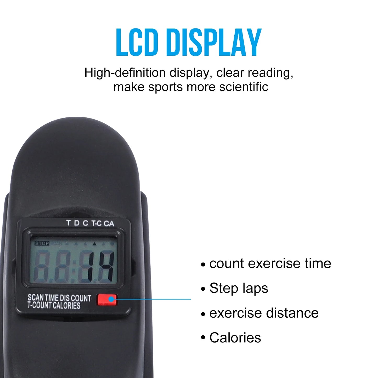 Portable Under Desk Mini Exercise Bike With LCD Monitor