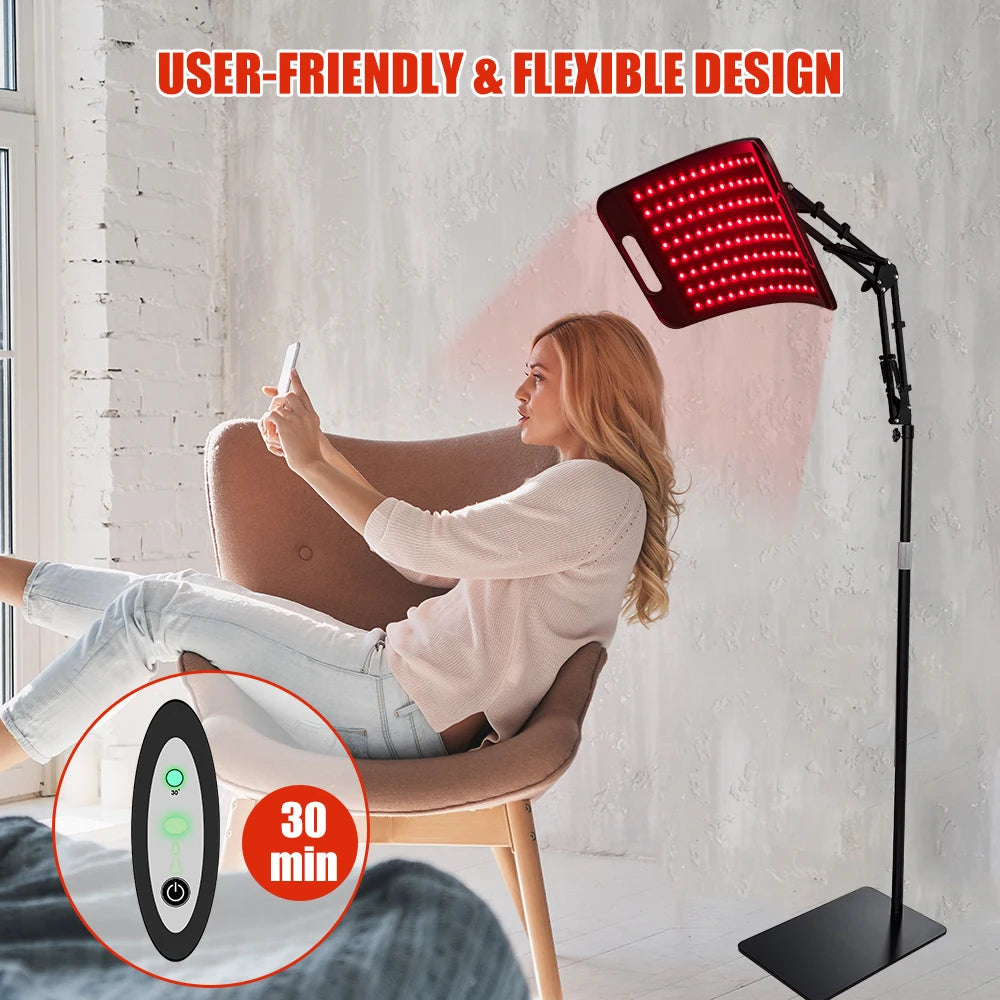 Light Therapy Panel For Face And Body Near Infrared Stand