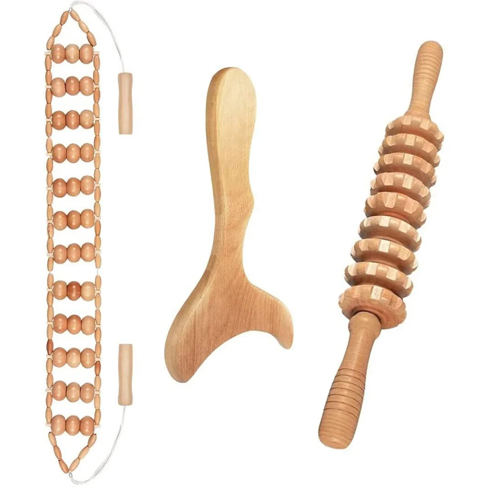 Wood Therapy Massage Tools Maderoterapia Kit for Body Contouring