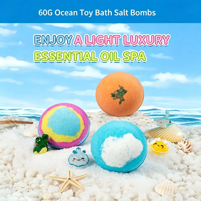 Premium Essential Oil Bath Bombs For Rich Foaming Bubble Soak