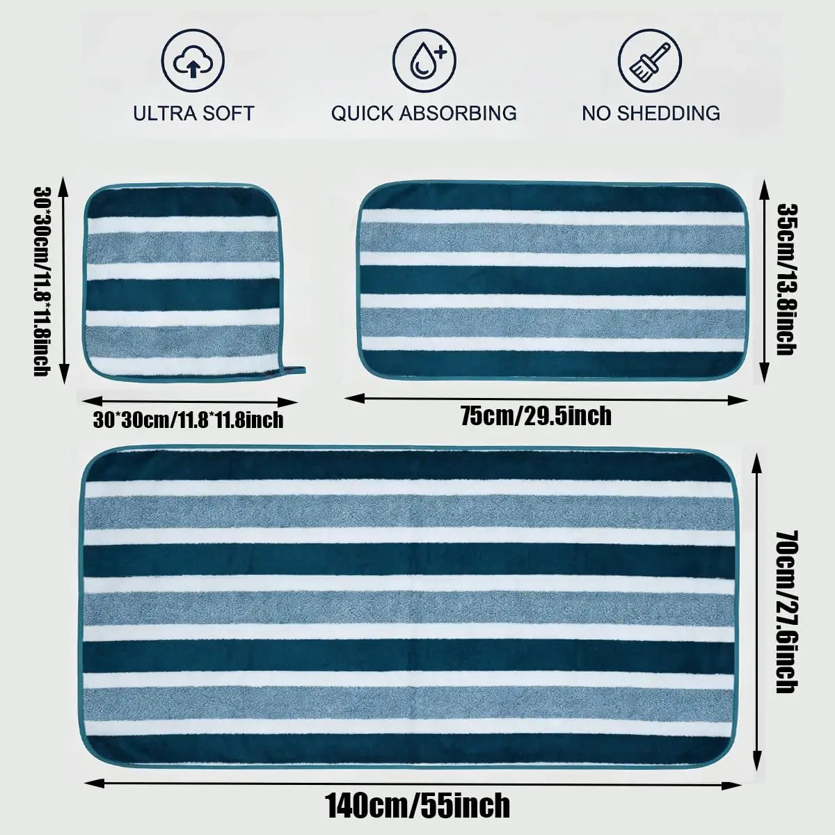 Premium Quick Dry Bath Towel Set For Modern Home Hotels