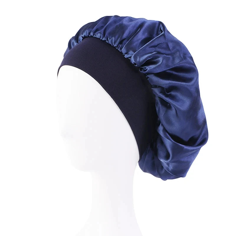 Elegant Satin Hair Bonnet For Long Hair Sleep Cap Night