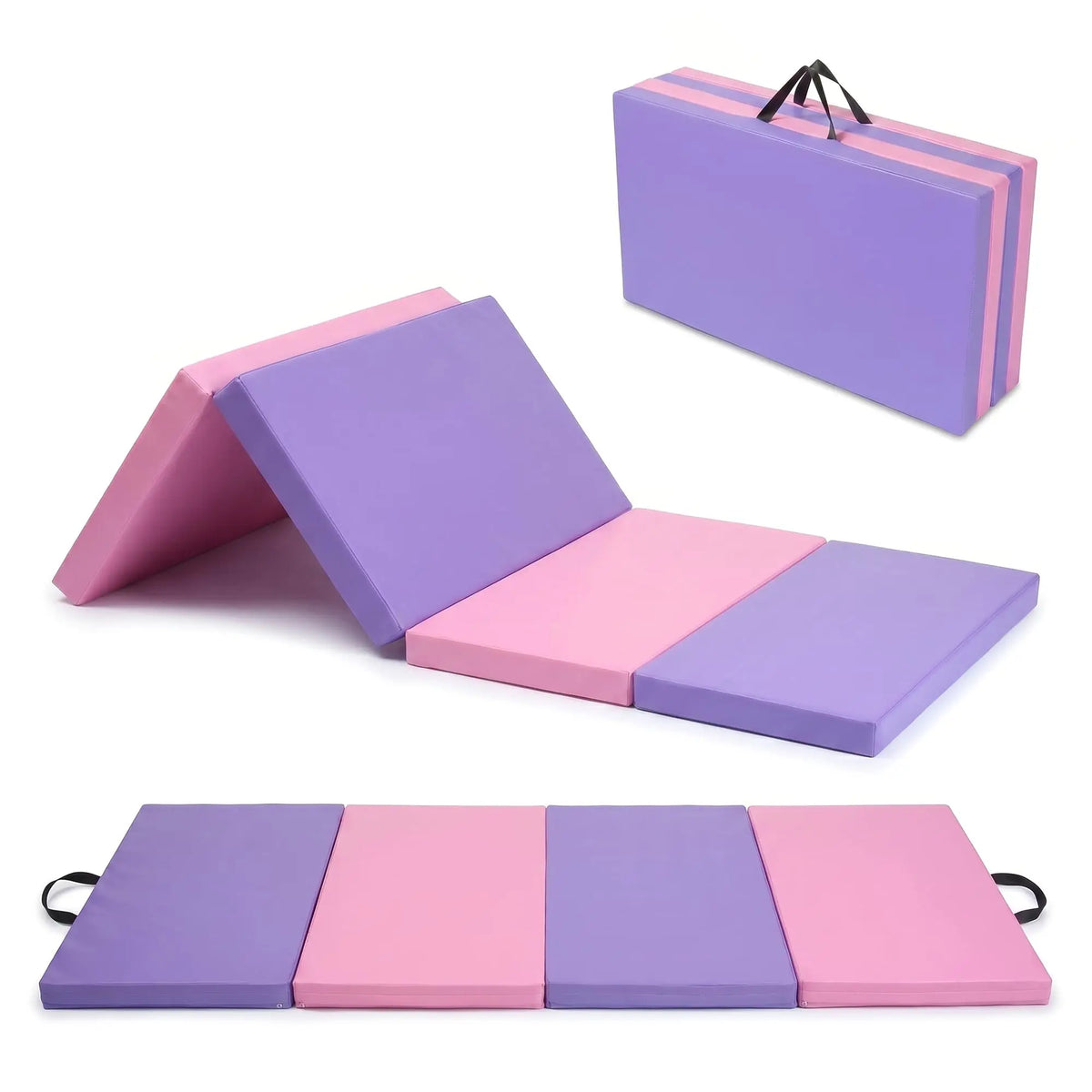 HiMISS Four Fold Gymnastics Exercise Mat For Home Workout