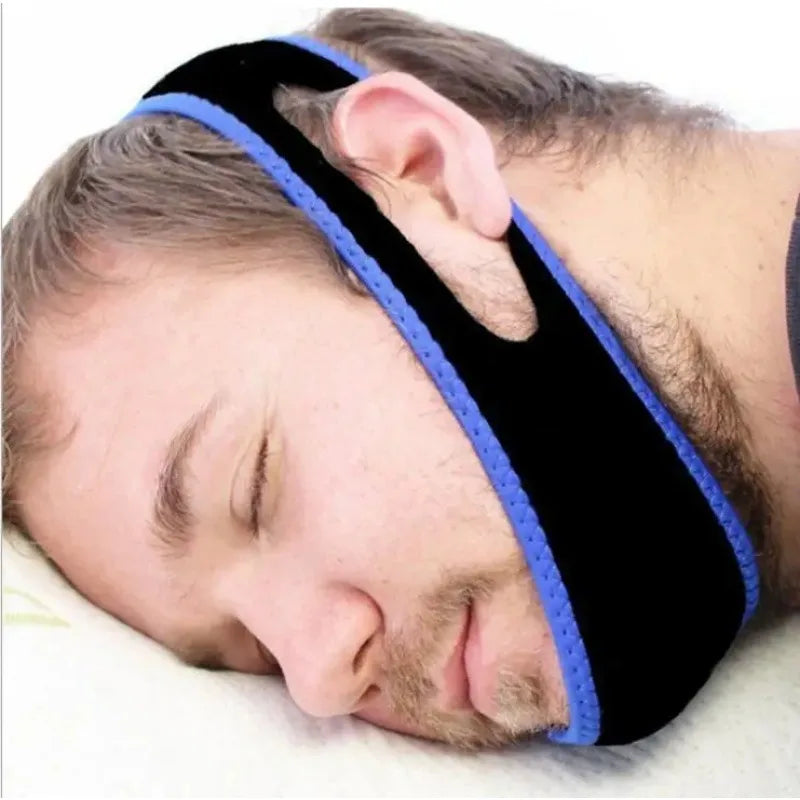 New Neoprene Anti Snore Chin Strap Sleep Apnea Jaw Support