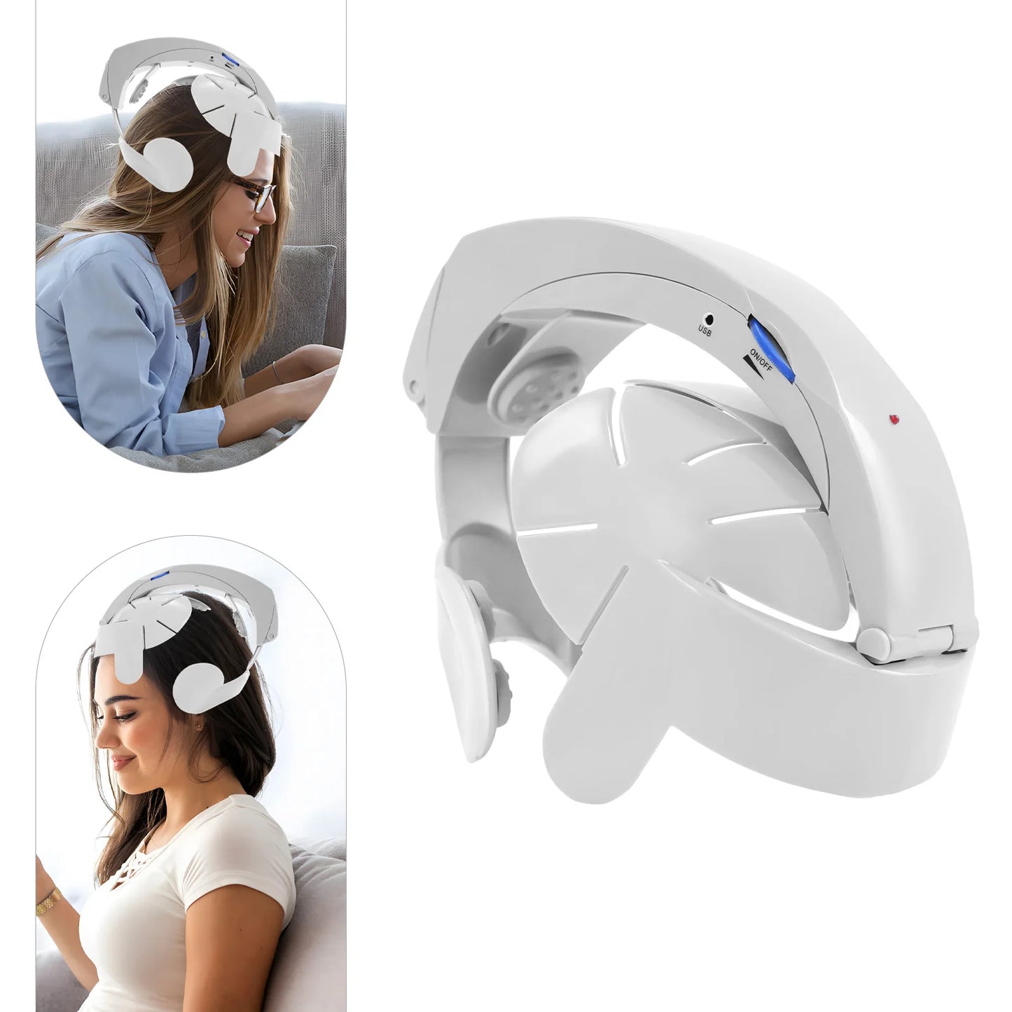 Electric Head Massager With Multi Acupoint Therapy