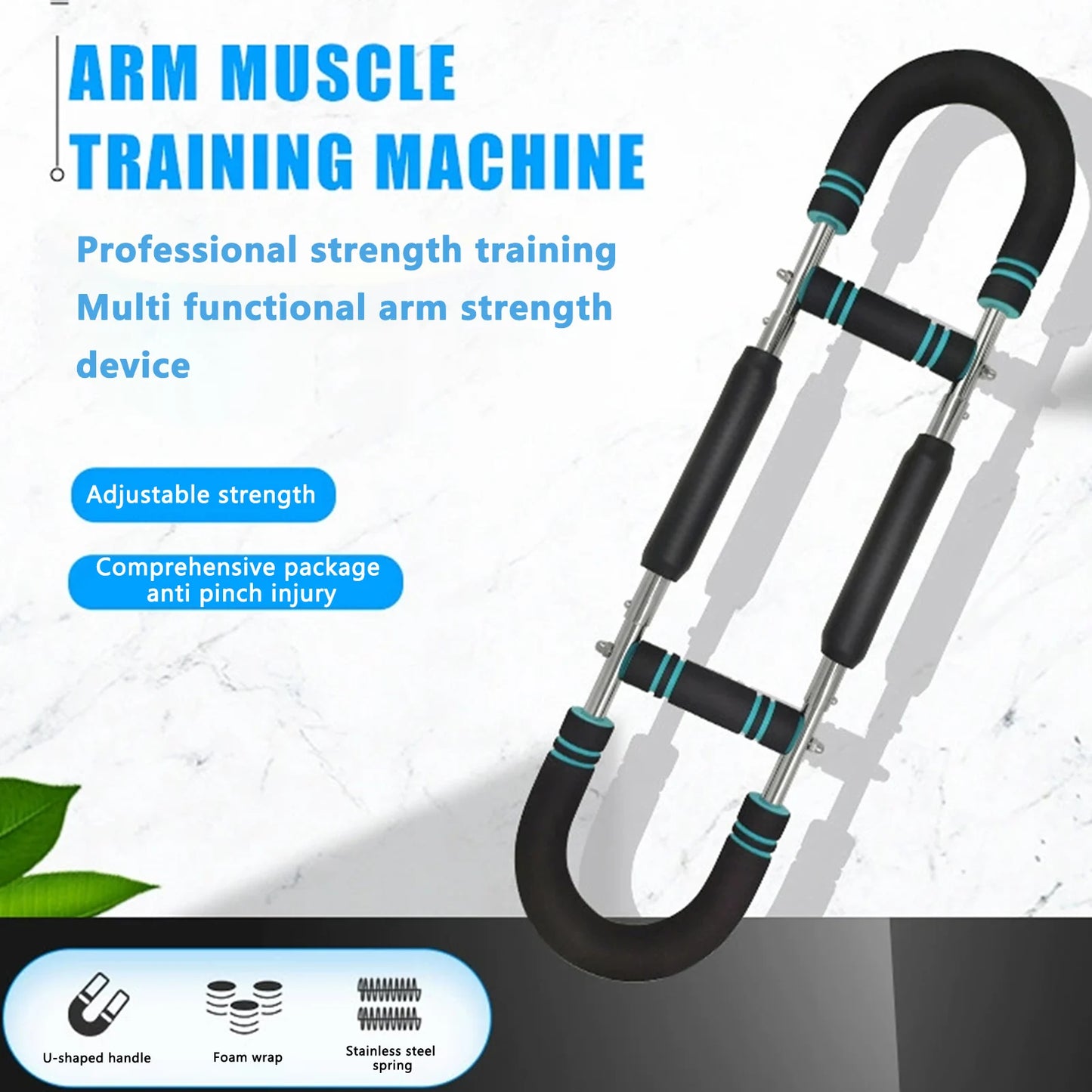 U Shape Hand Gripper Power Twister Arm Trainer Home Workout
