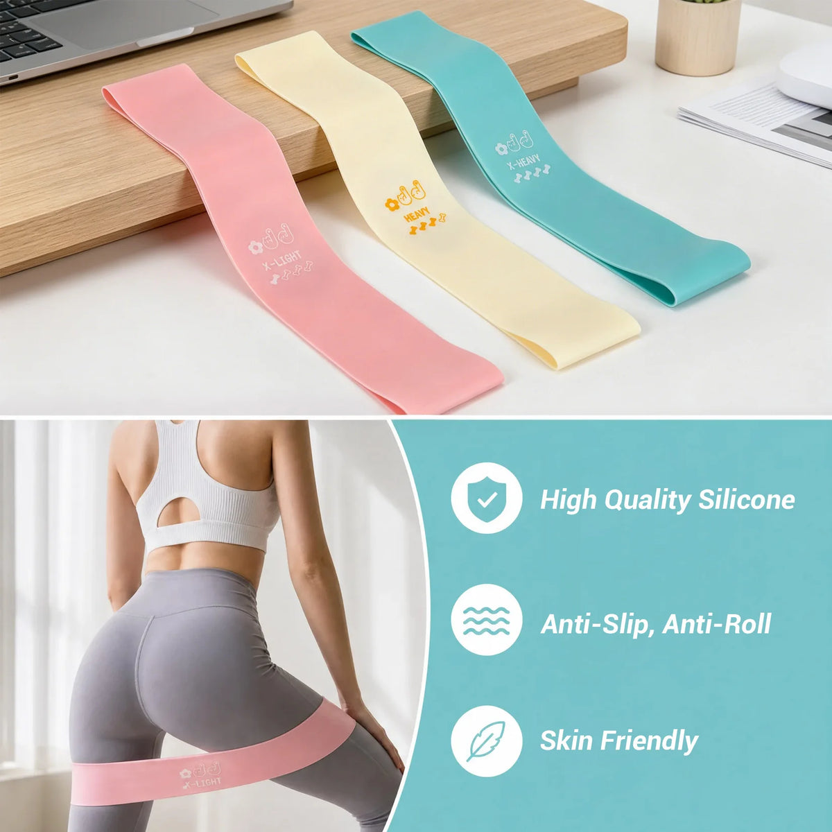 Premium Pilates Training Set With Exercise Bands And Accessories