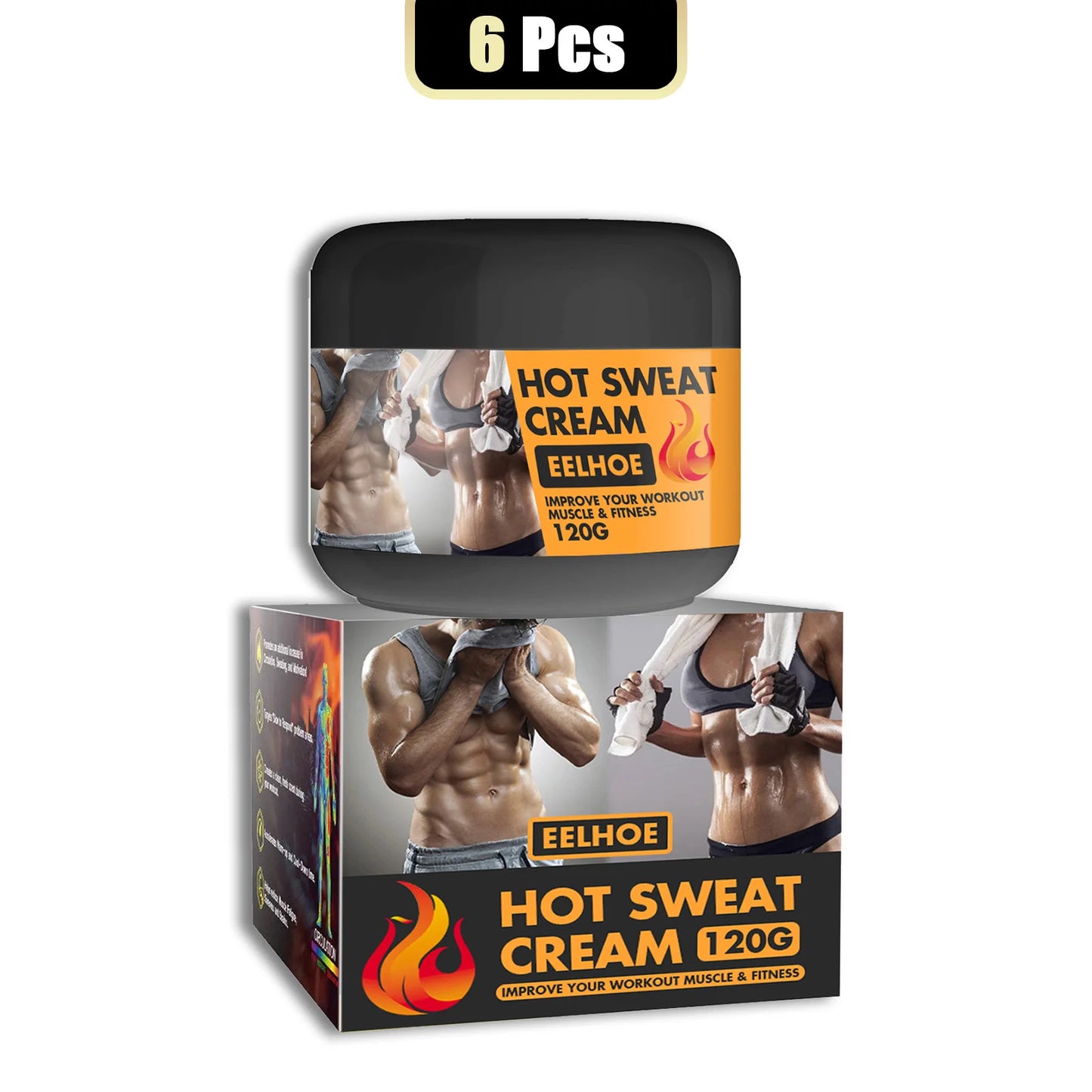 EELHOE Hot Sweat Cream For Effective Fat Burning Body Shaping