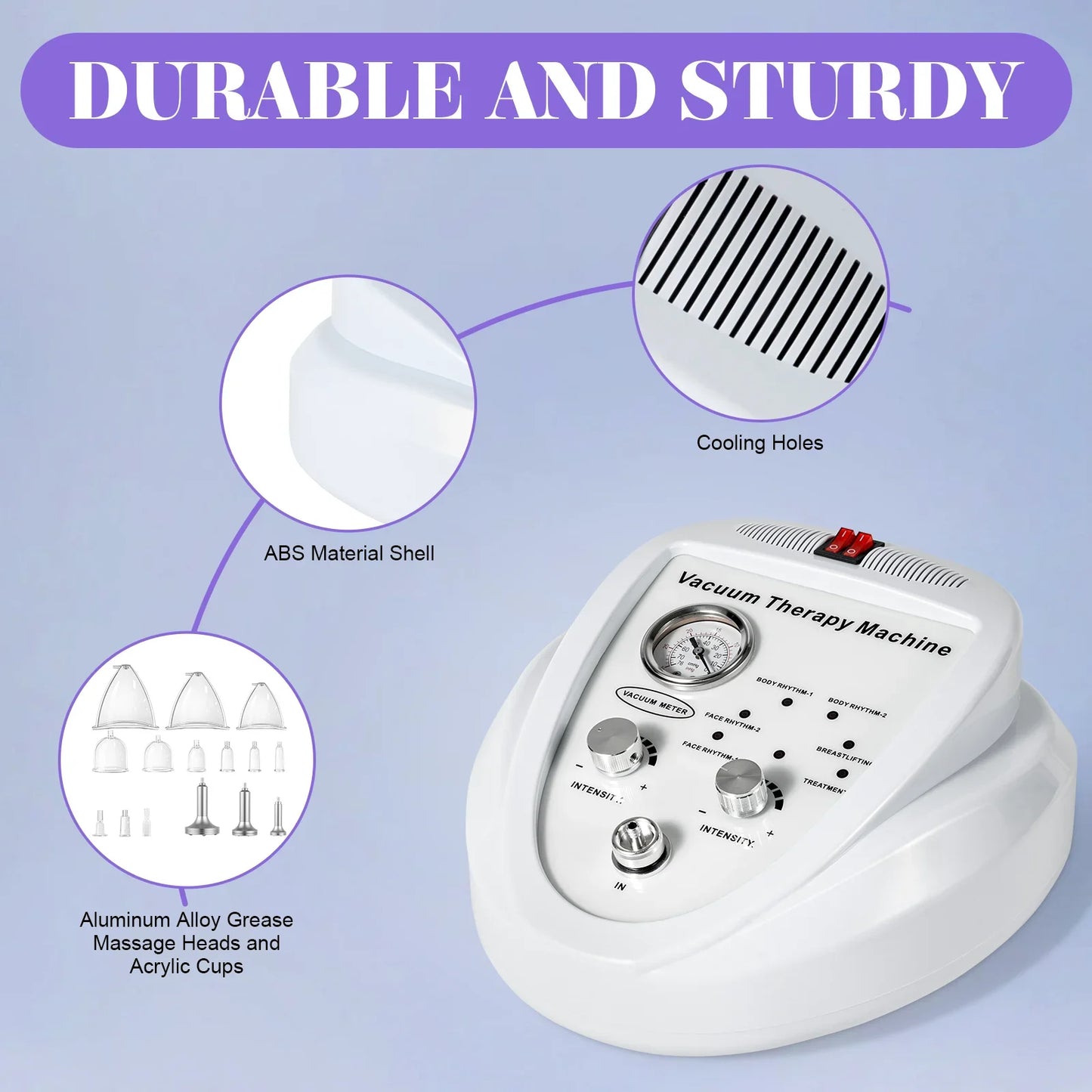 Vacuum Therapy Machine With 24 Cups And 3 Pumps For Body Shaping