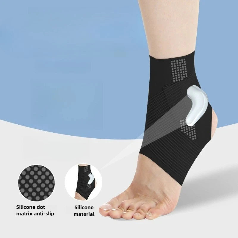 Ankle Guard With Silicone Pad For Unisex Outdoor Sports Protection