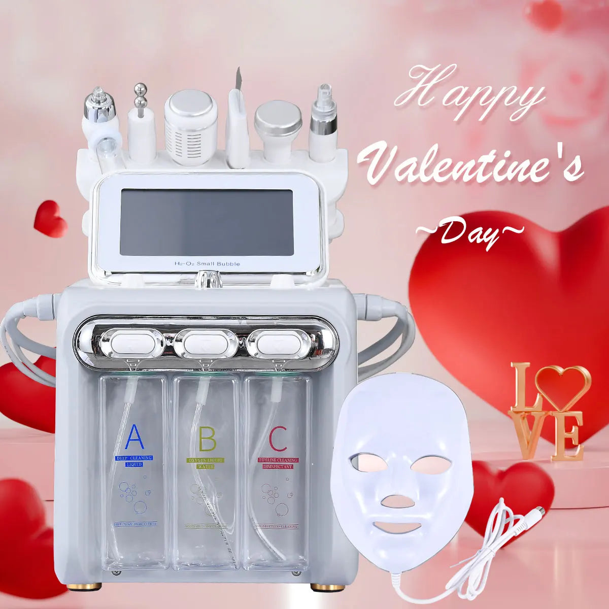 Amilibeauty 7 In 1 H2O2 Hydrofacial Cleansing Machine