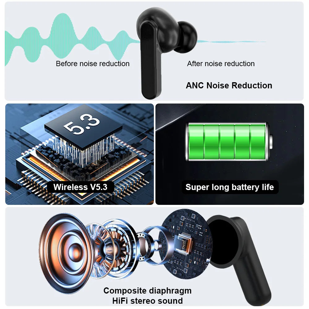 GREATWALL TWS Wireless Earbuds With App Control And HiFi Sound