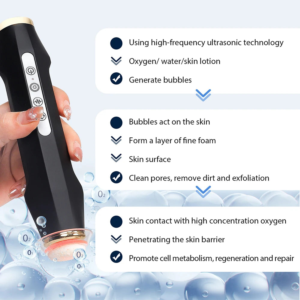 Foreverlily Oxygen Bubble Pen Facial CO2 Bubble Machine For Serum Gel