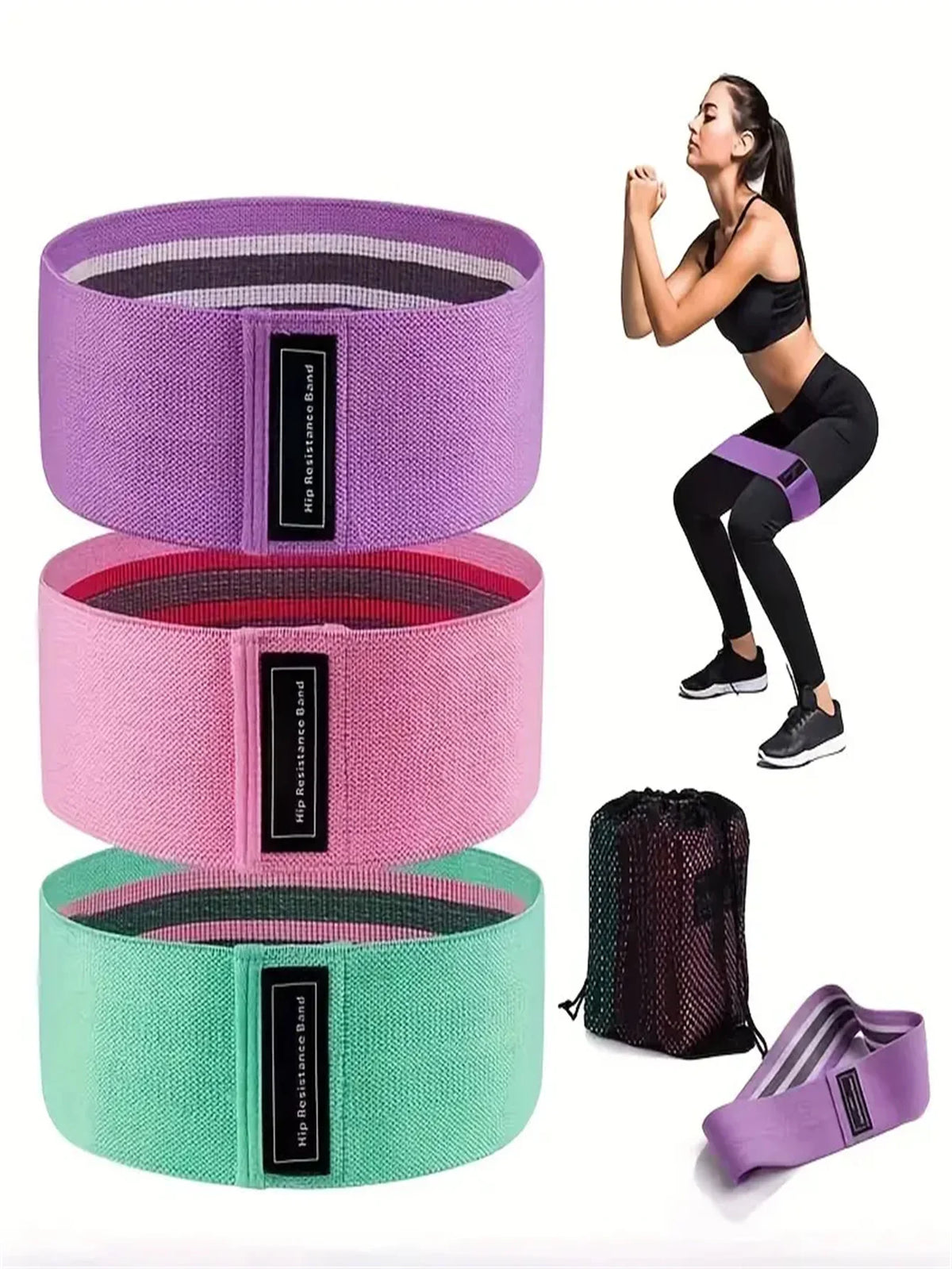 Pilates Yoga Elastic Resistance Fitness Exercise Bands
