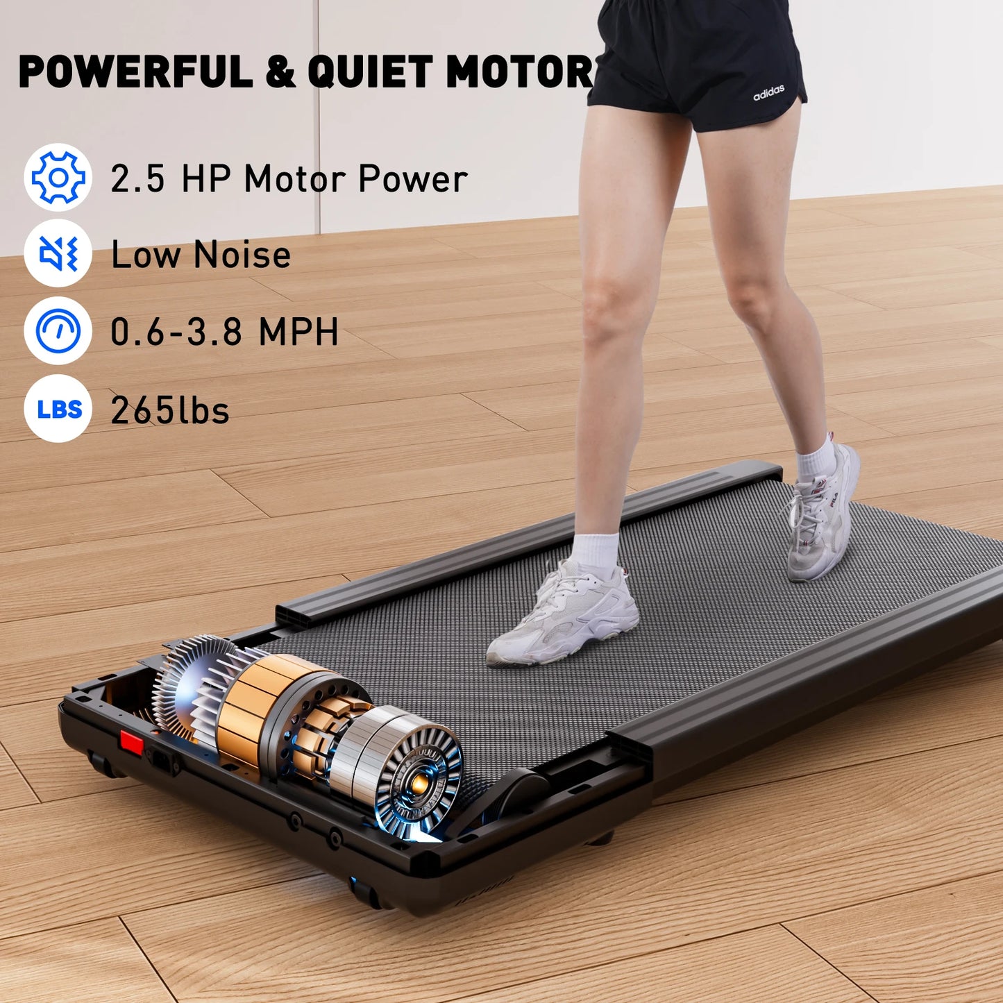 Promoation Walking Treadmill 2.5HP Portable Home Exercise Machine