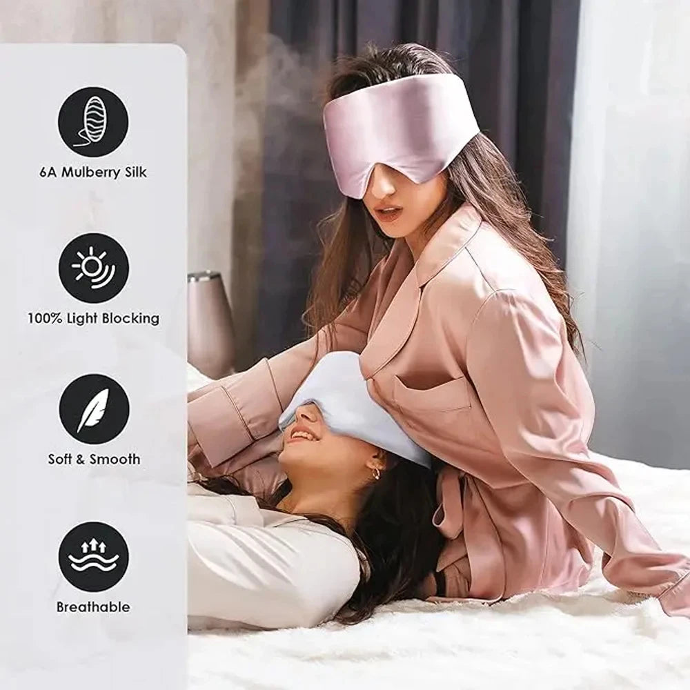 Zoechic Mulberry Silk Sleep Mask With Adjustable Headband