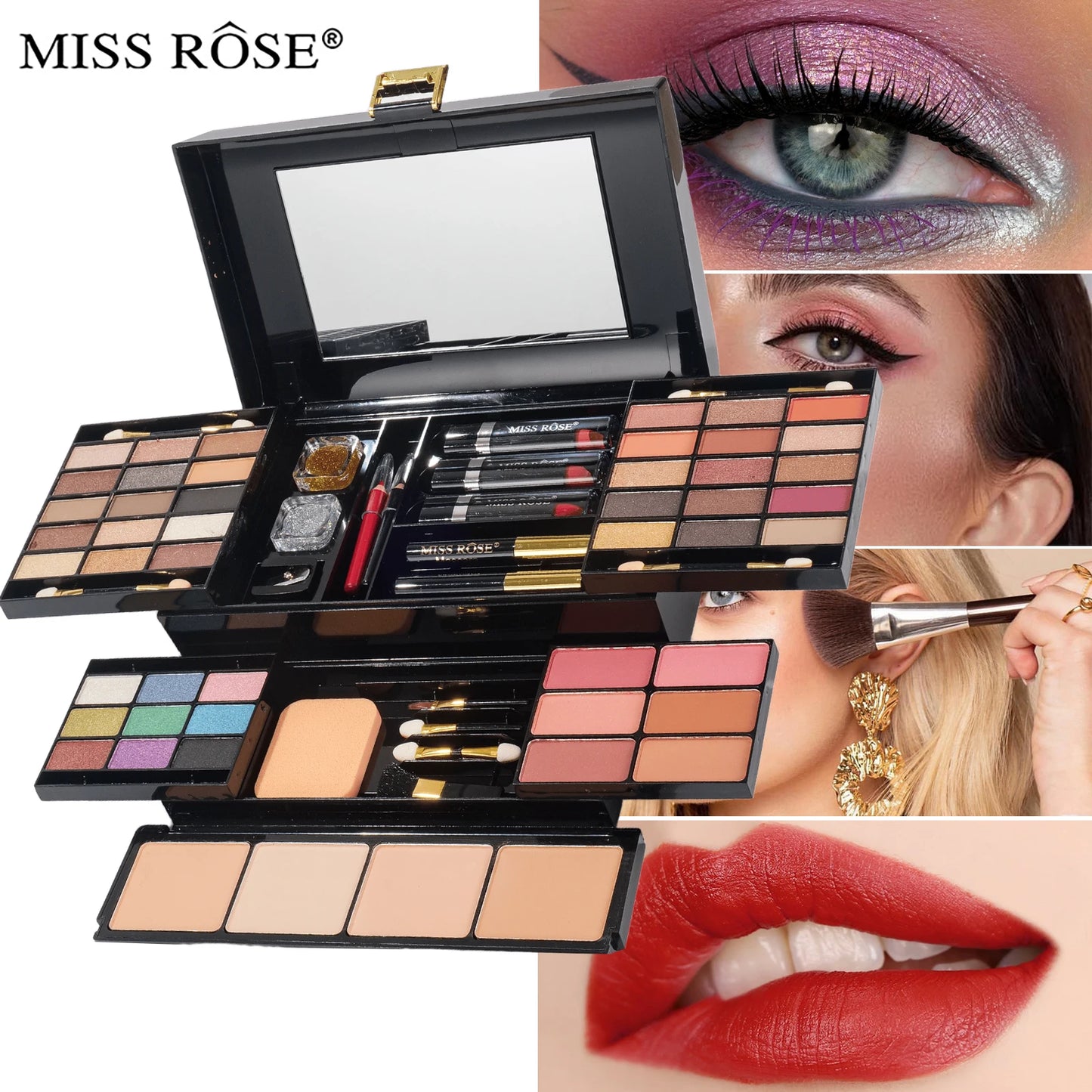Women's Pro Makeup Set With Mirror All-In-One Gift Set