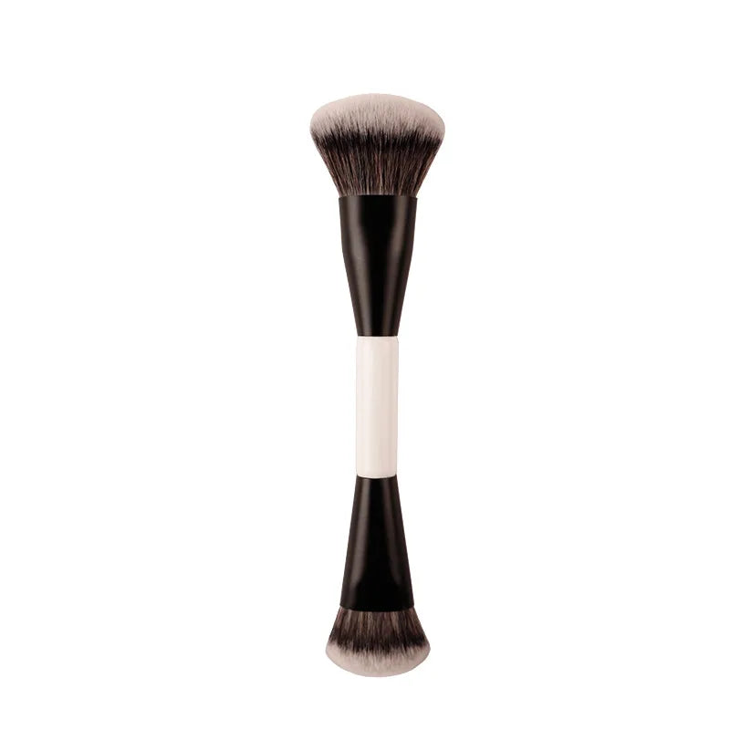 F4 Dual Ended Foundation Brush for Face Powder Blush Concealer