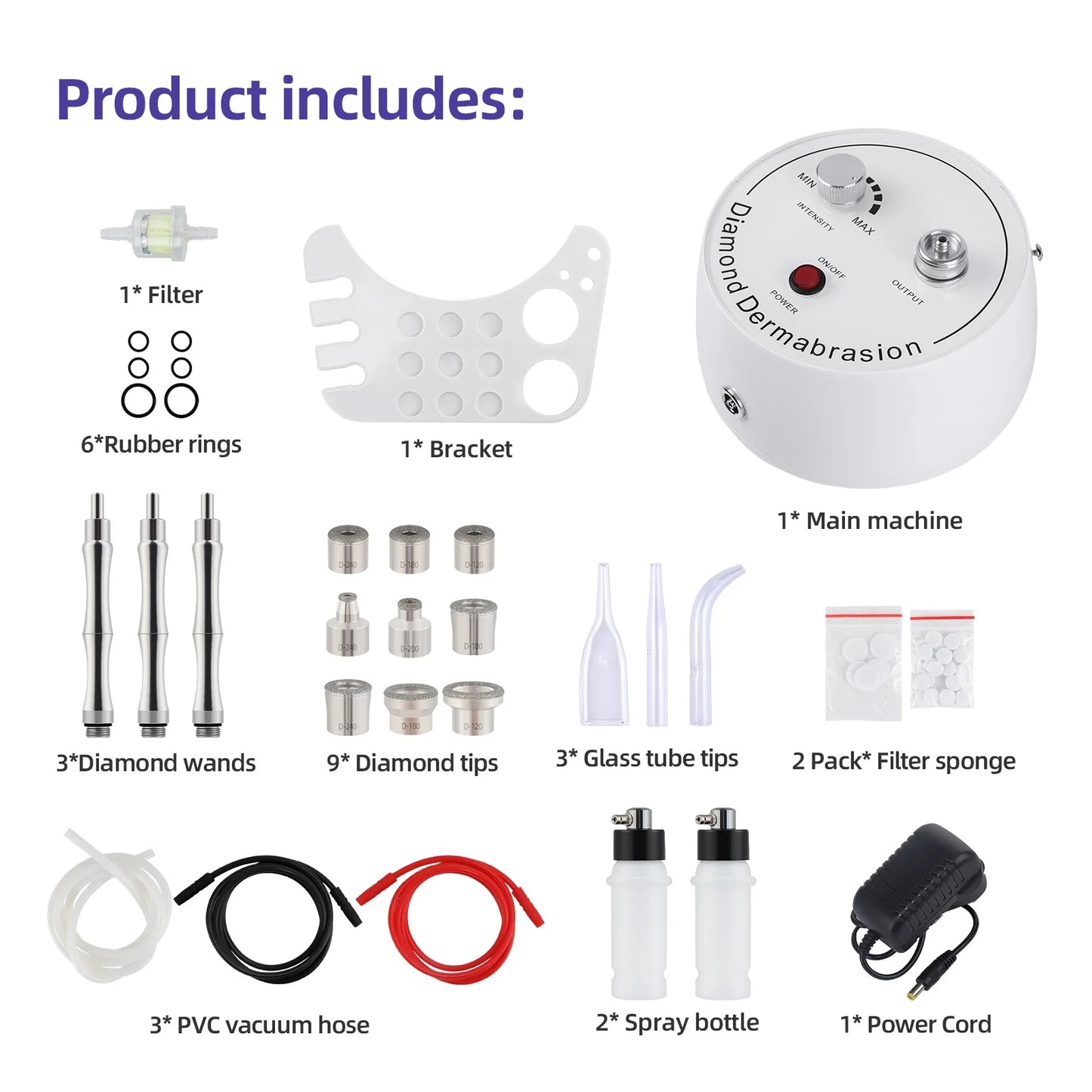 Foreverlily 3 in 1 Diamond Microdermabrasion Machine