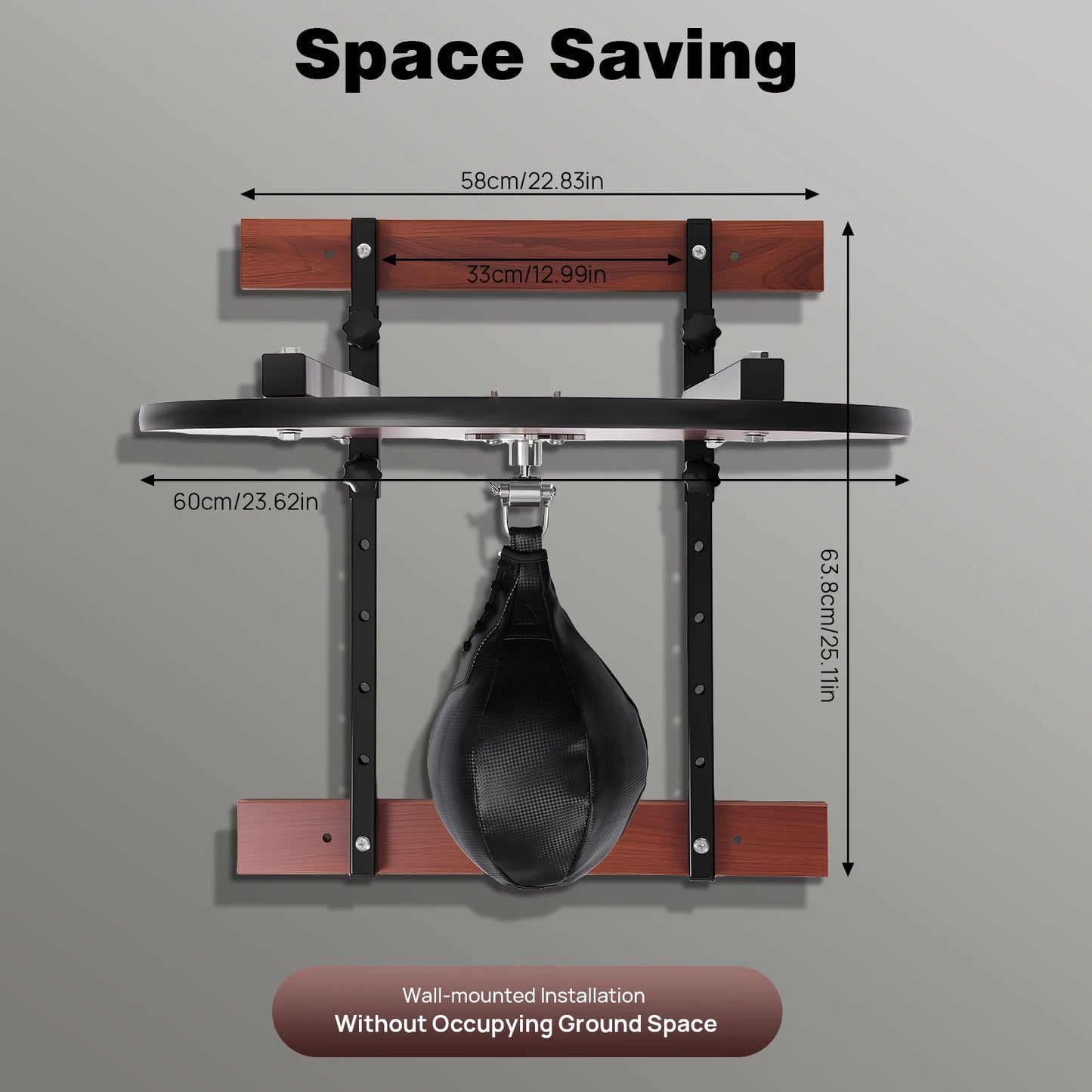 Heavy Duty Adjustable Speed Bag Platform Kit For Wall Mounted Boxing Training
