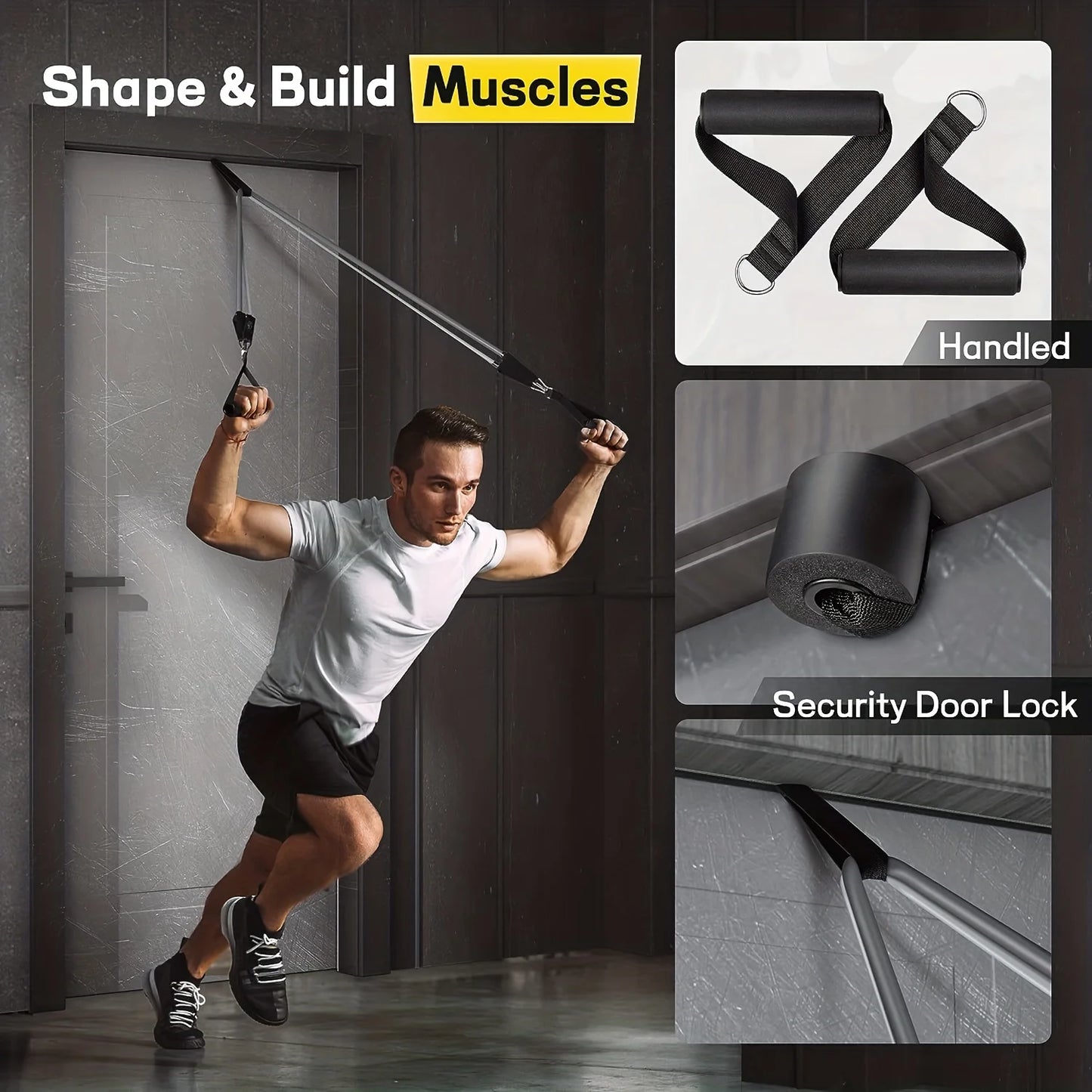 NONE Resistance Bands Set With Door Anchor And Handles