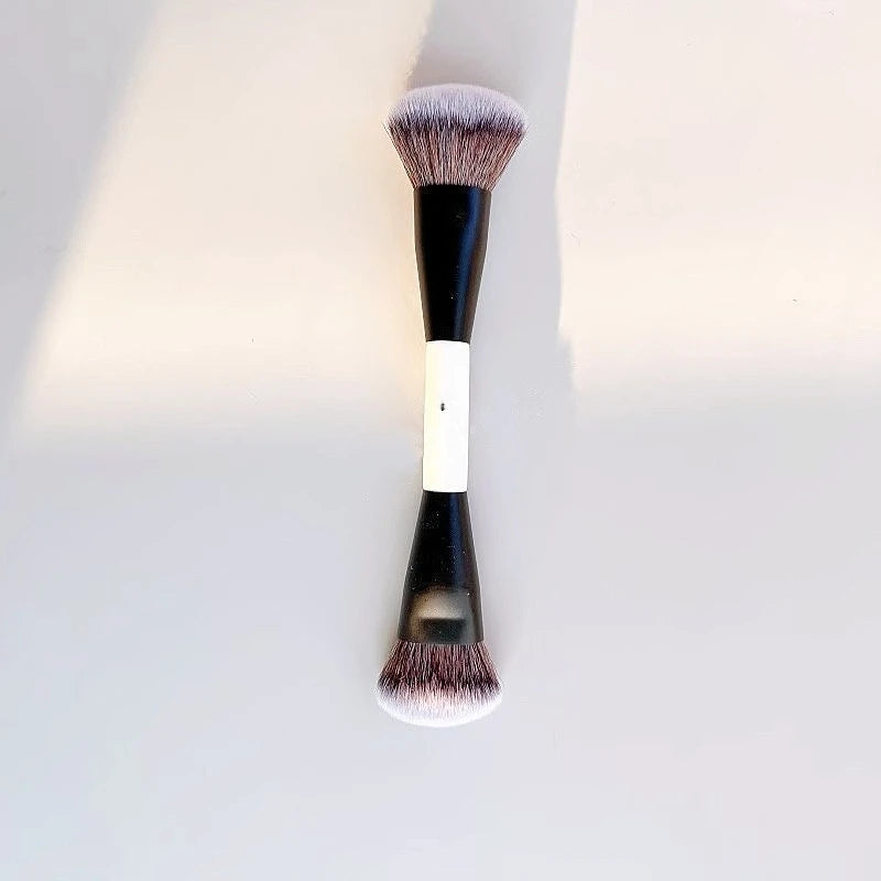 F4 Dual Ended Foundation Brush for Face Powder Blush Concealer