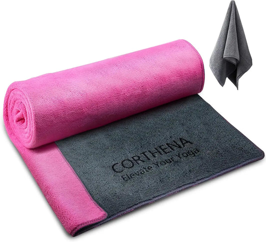 Extra Thick 600GSM Yoga Mat Towel Non Slip Sweat Absorbent