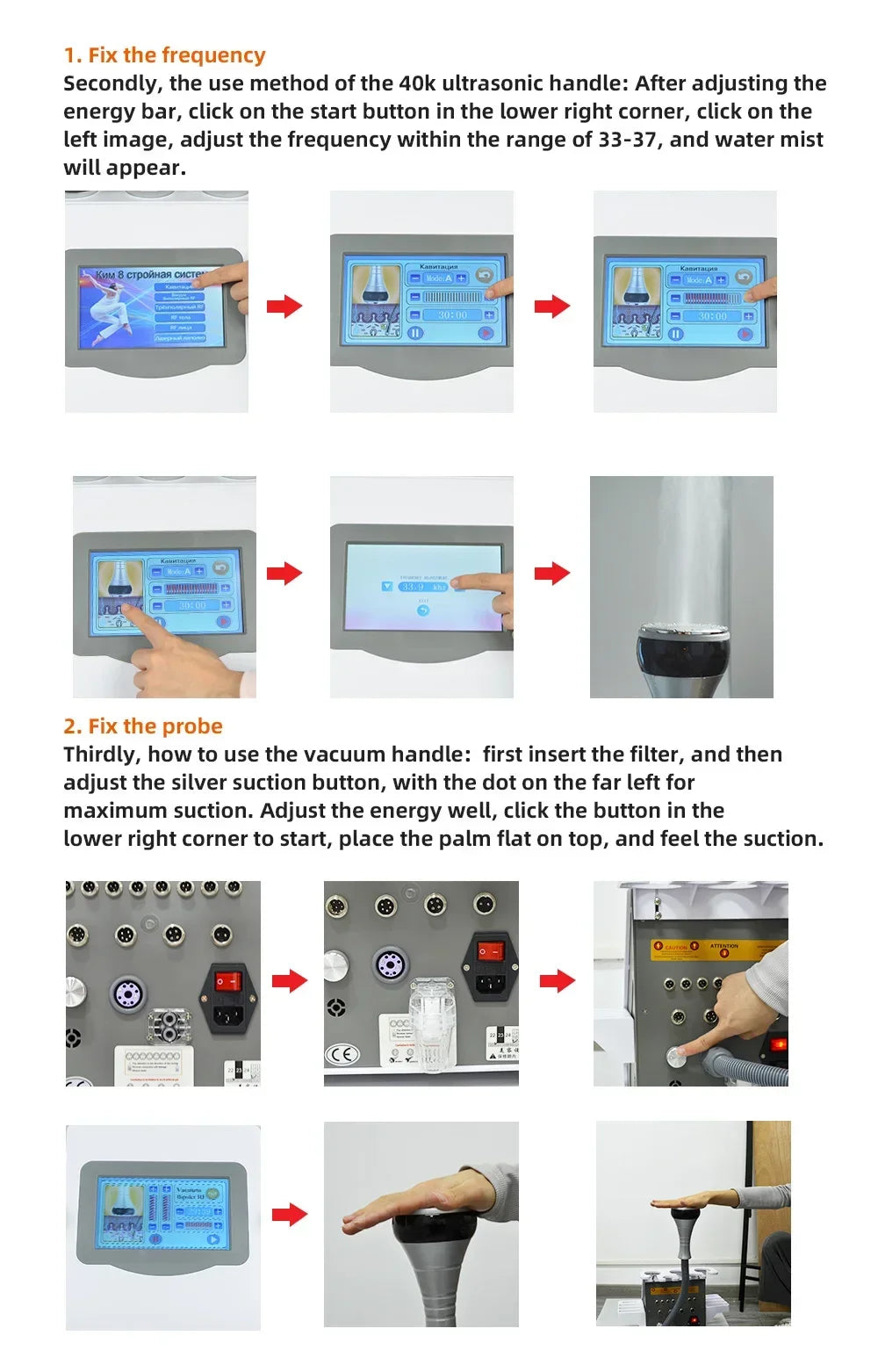 Moonic Beauty 6 In 1 40K Ultrasonic Cavitation Machine Slimming