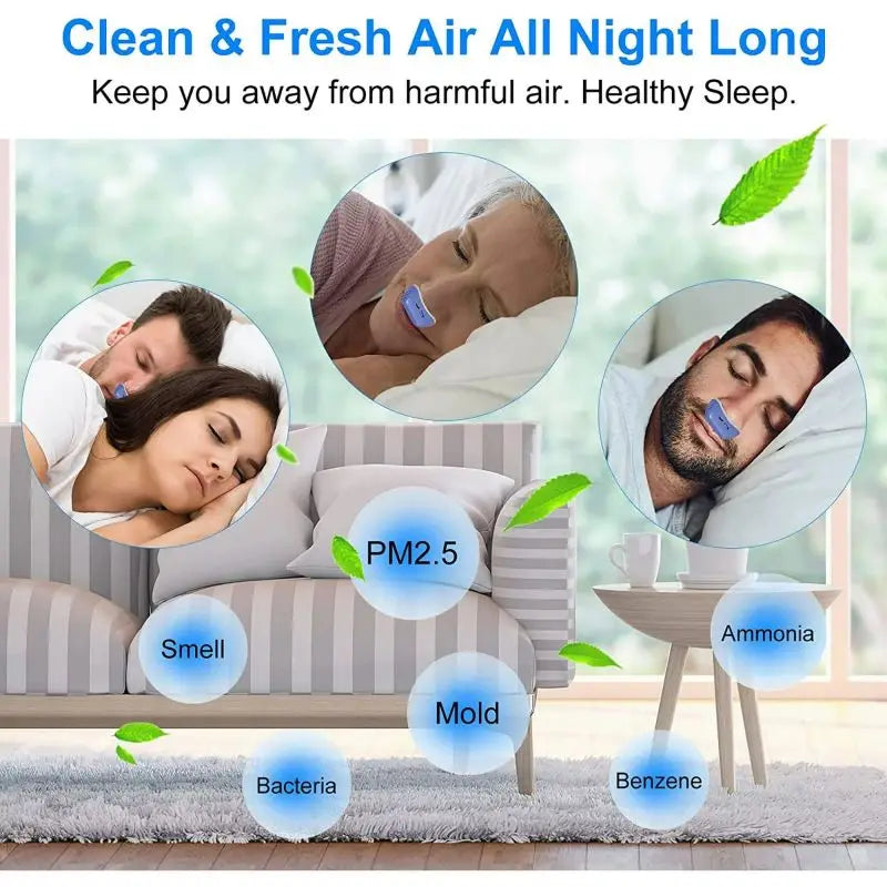 Electric Anti Snoring Device Adjustable Snore Reduction Solution