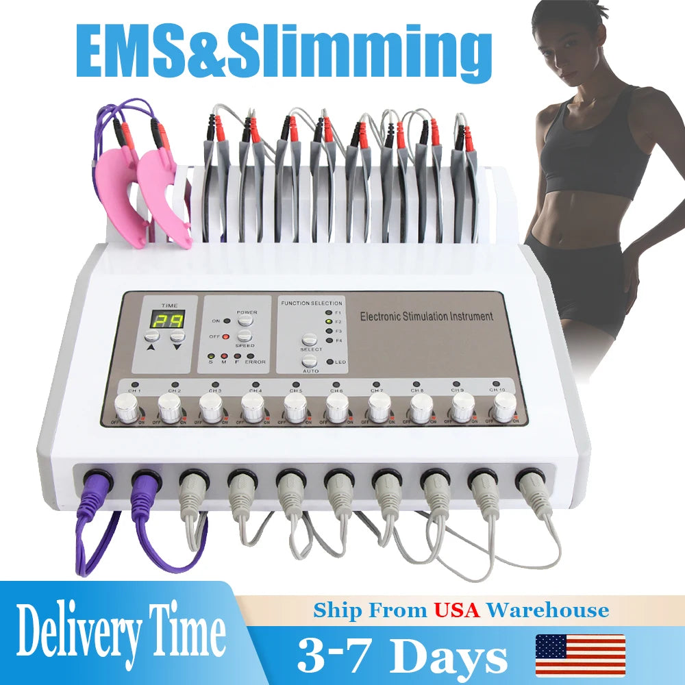 AOKO EMS Muscle Stimulator Microcurrent Body Massager Weight Loss Device