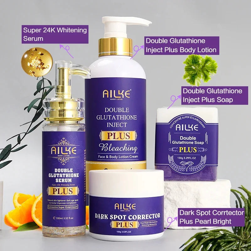 AILKE Glutathione Plus Skin Care Set For Radiant Skin