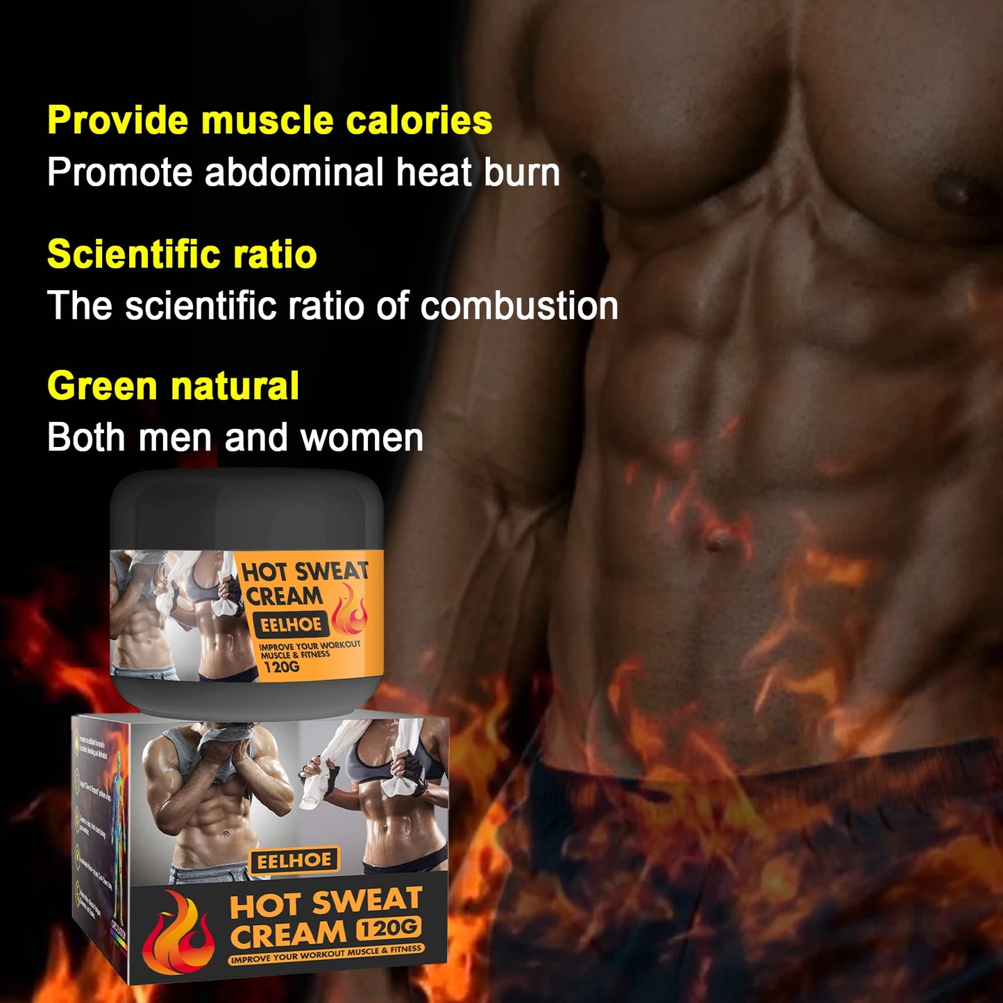 EELHOE Hot Sweat Cream For Effective Fat Burning Body Shaping