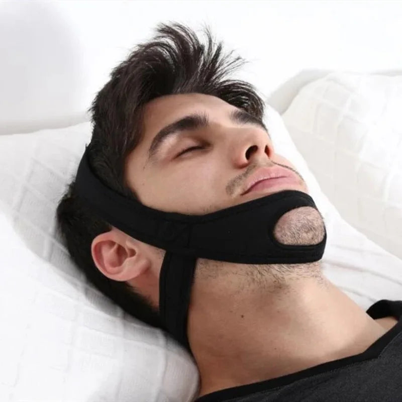 New Neoprene Anti Snore Chin Strap Sleep Apnea Jaw Support
