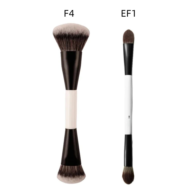 F4 Dual Ended Foundation Brush for Face Powder Blush Concealer