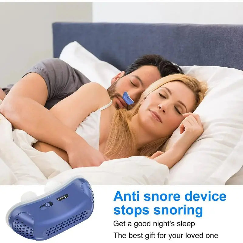 Electric Anti Snoring Device Adjustable Snore Reduction Solution