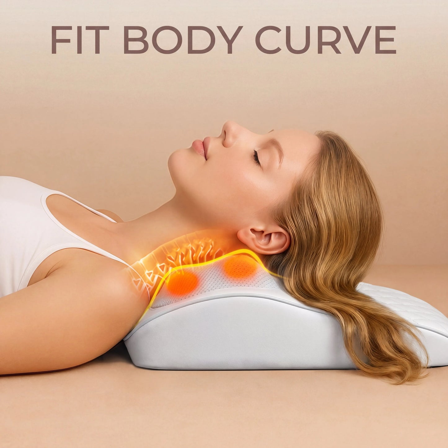 HIMOU Back Massager With Heat 3D Kneading For Neck Shoulder