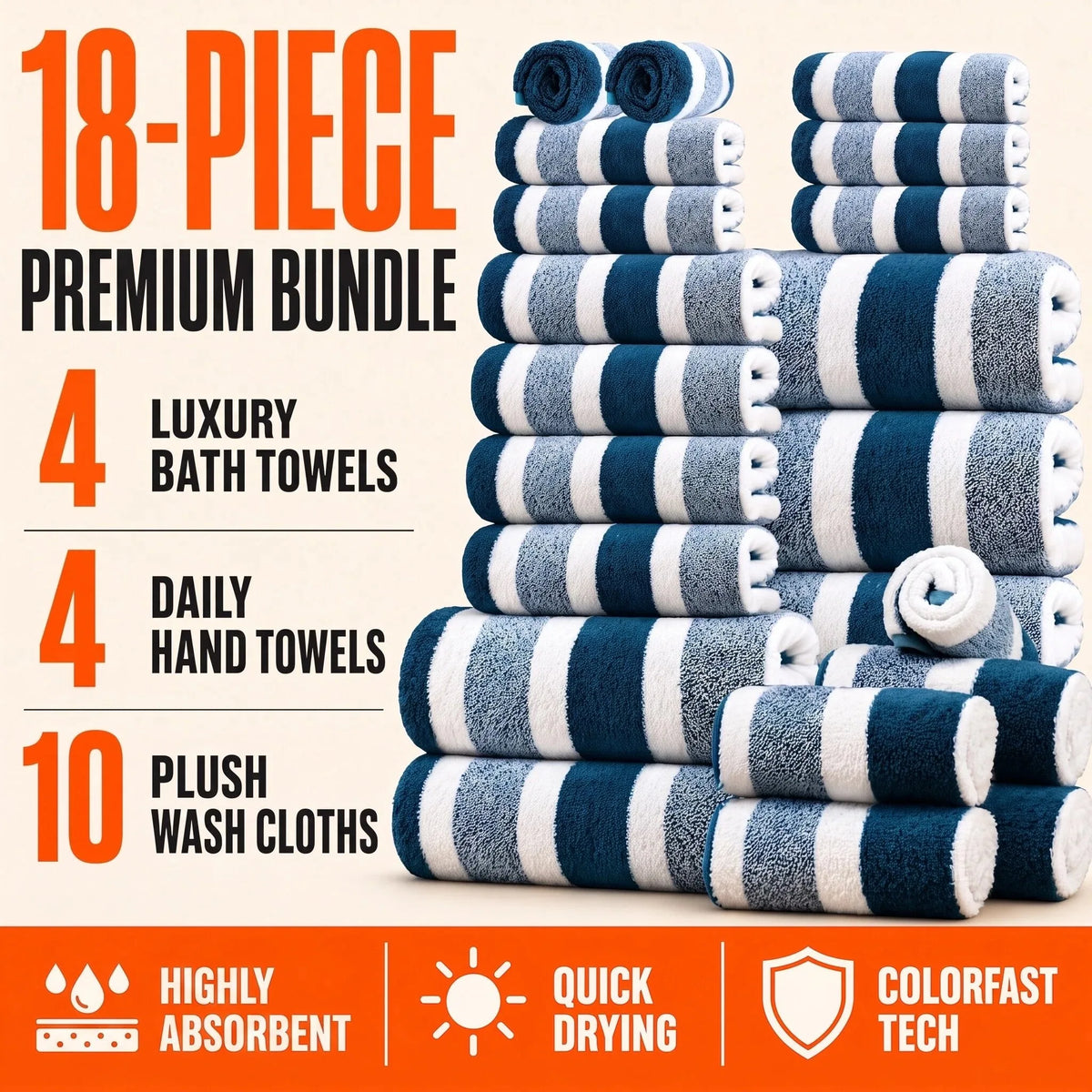 Premium Quick Dry Bath Towel Set For Modern Home Hotels