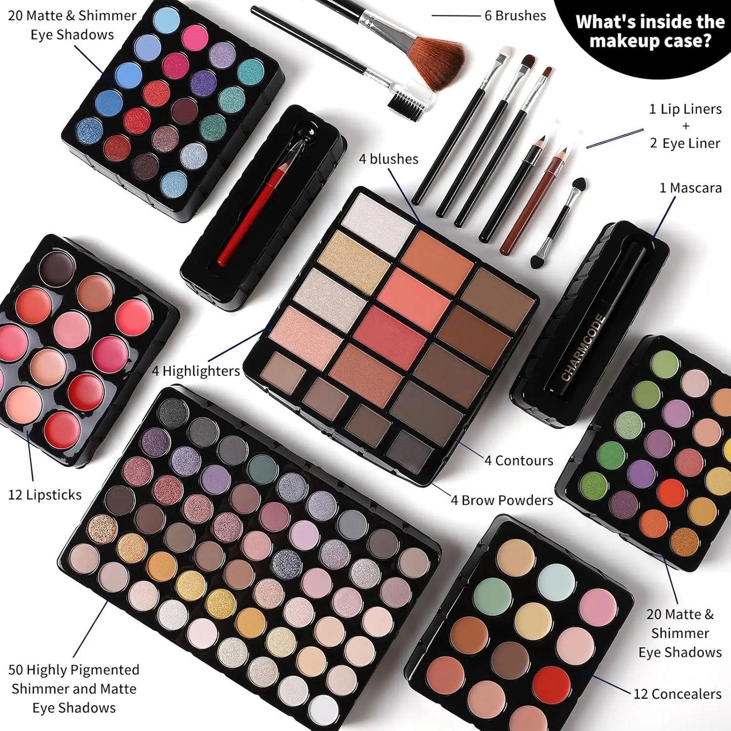 Complete Makeup Kit For Women With Eyeshadow Lip Gloss Concealer