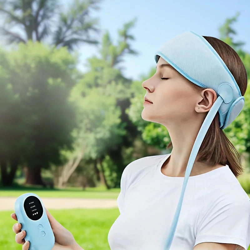 USB Powered Migraine Relief Cap Head And Eye Massager Heating
