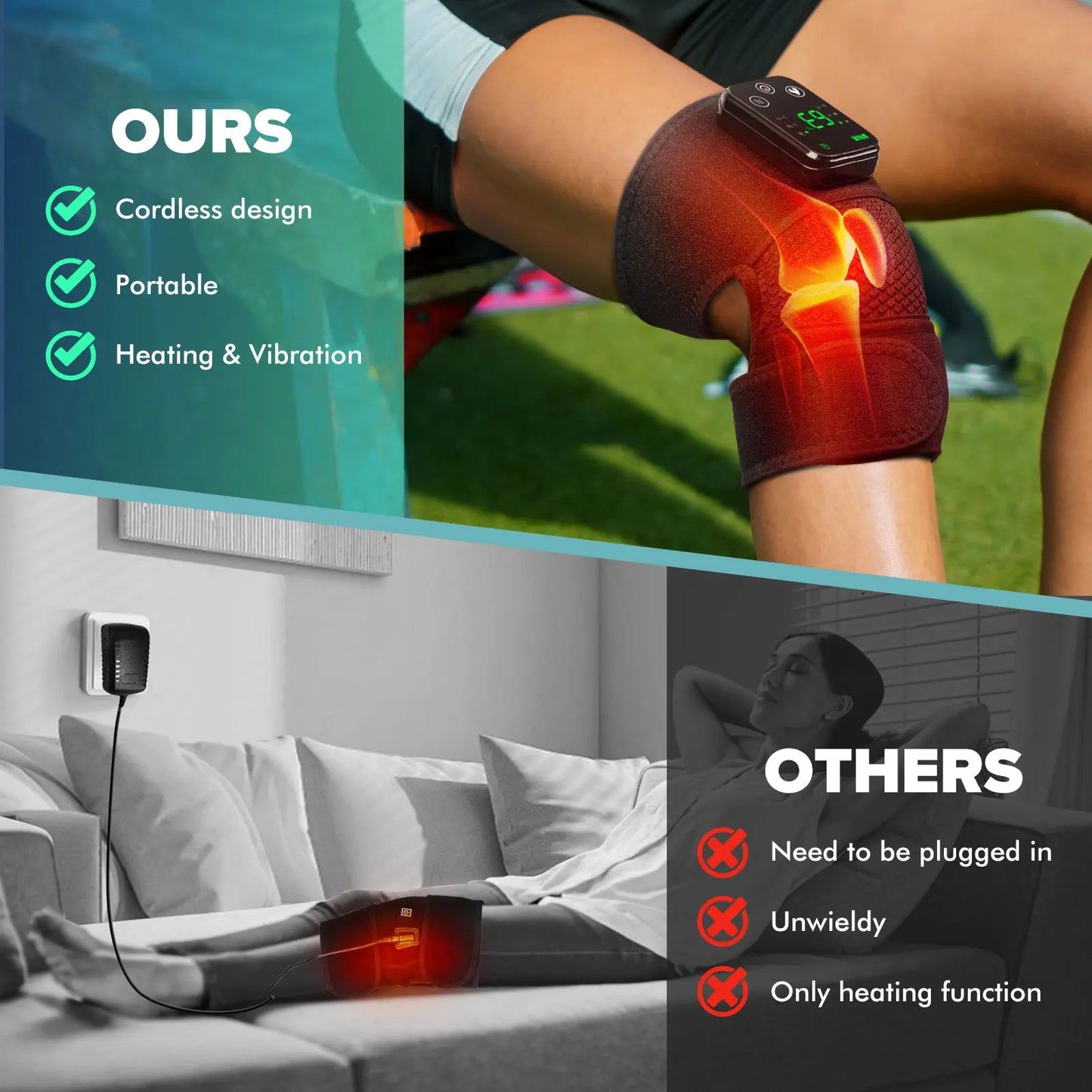 Intelligent Electric Heating Knee Protection Massage Device For Joints