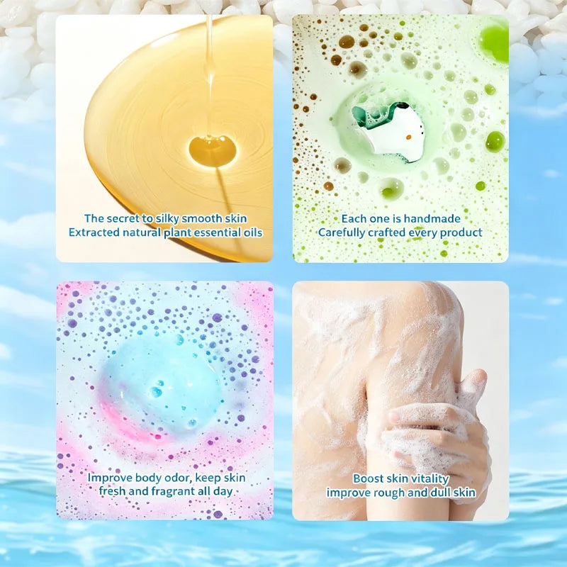 Premium Essential Oil Bath Bombs For Rich Foaming Bubble Soak