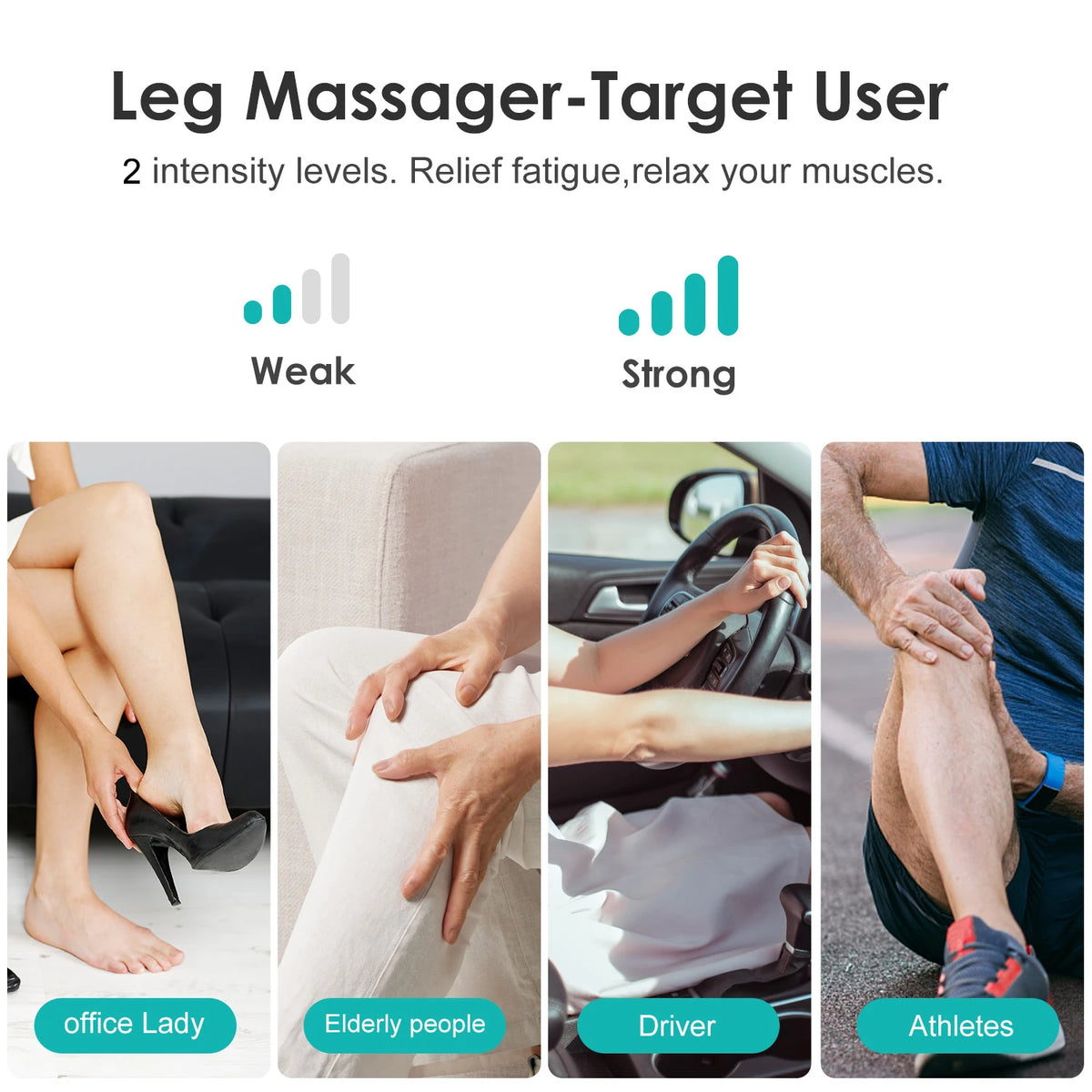 Sejoy Leg Air Compression Massager With Integrated Heat Therapy