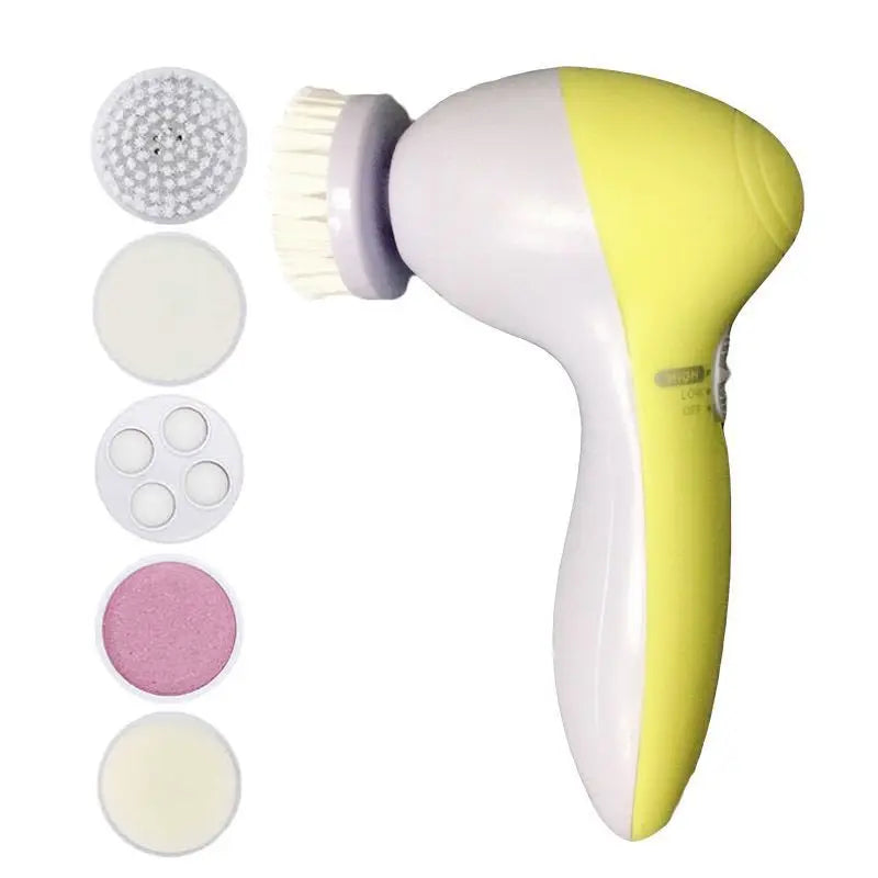 Five In One Electric Facial Cleansing Brush Massager