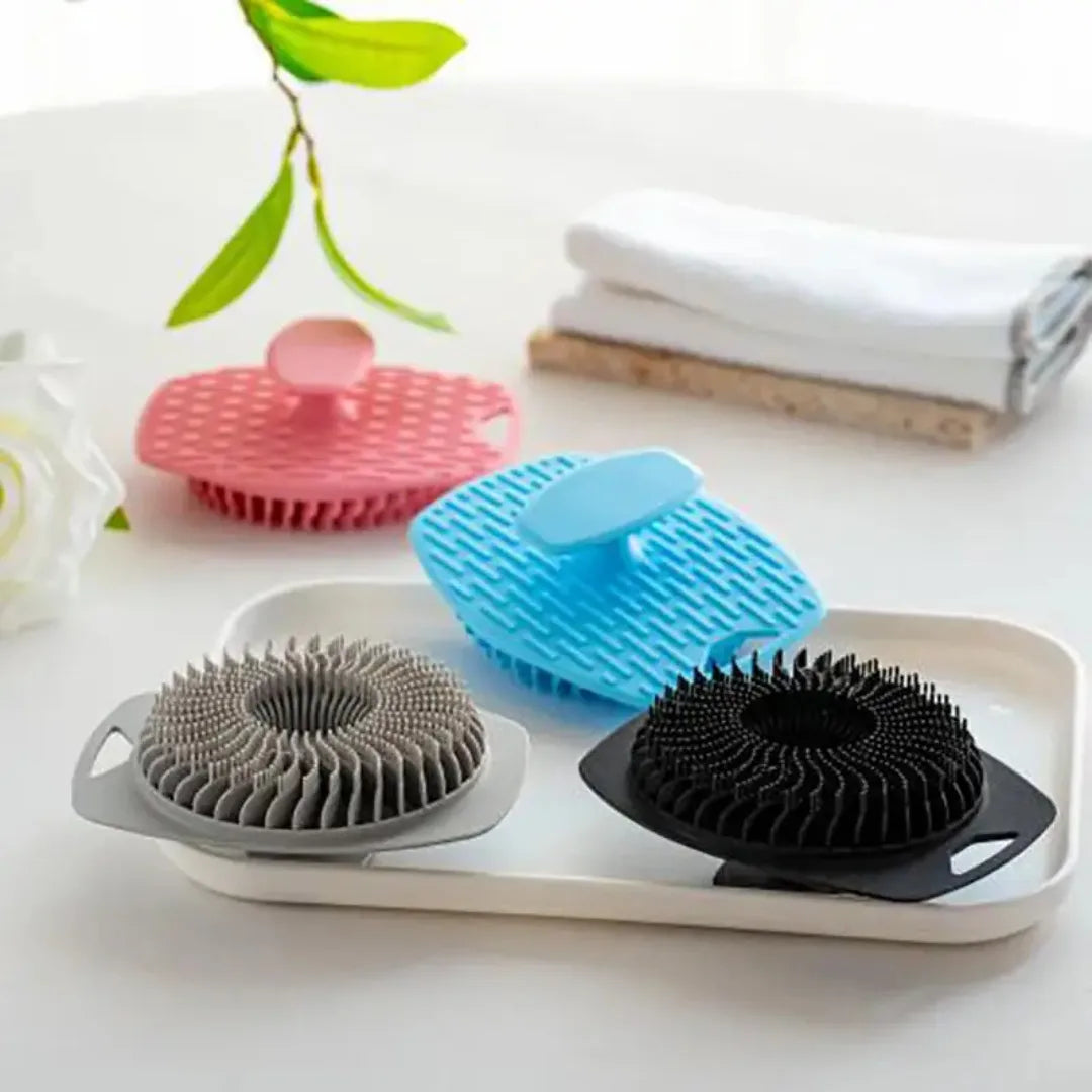 Silicone Exfoliating Body Scrubber Bath Brush For Gentle Cleansing