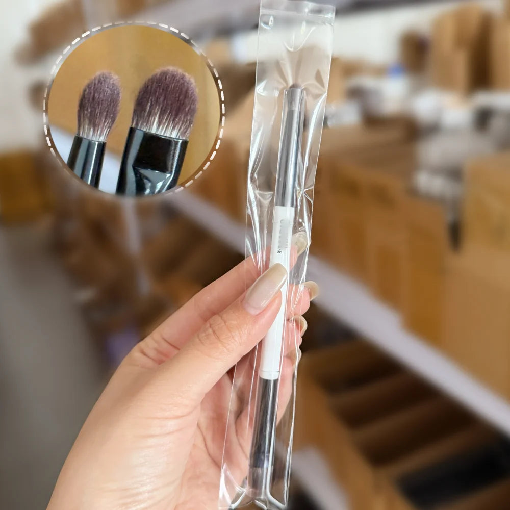 F4 Dual Ended Foundation Brush for Face Powder Blush Concealer
