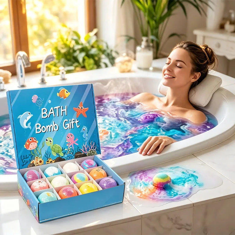 Premium Essential Oil Bath Bombs For Rich Foaming Bubble Soak