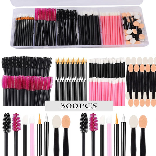 Deluxe Disposable Makeup Tool Kit With Portable Storage Case 300pcs